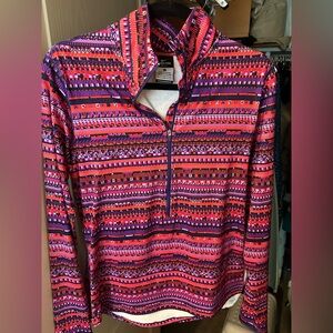 EUC Nike PRO-fit Graphic Long Sleeve quarter zip